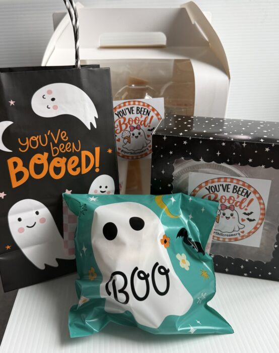 Halloween ice cream gifts and BOO'd Bags from Sport Hill Creamery